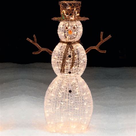 small lighted outdoor snowman|christmas light up snowman outdoor.